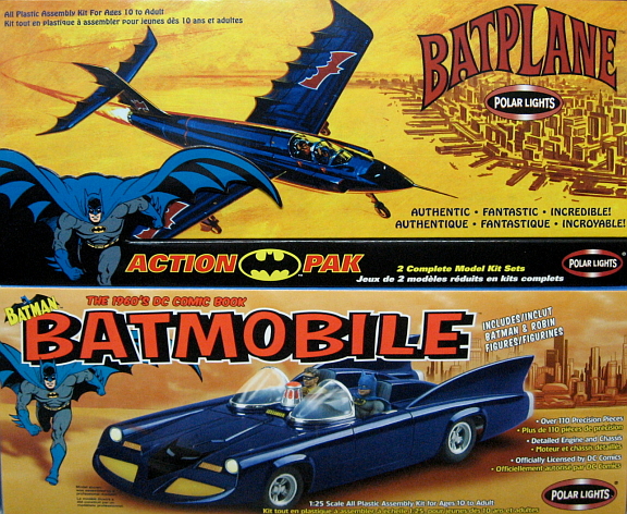 Batman's Batmobile & Batplane Action Pak (Polar Lights)