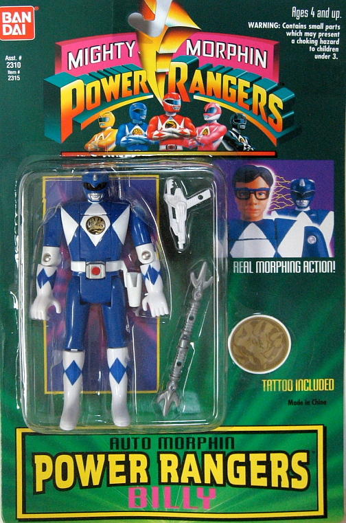 Original 1994 Power Rangers "Billy" the Blue Ranger (Bandai)