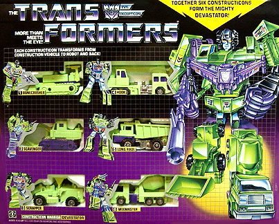 g1 transformers devastator