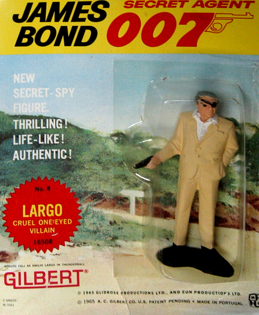Original 1965 James Bond "Largo" Action Figure (Gilbert)