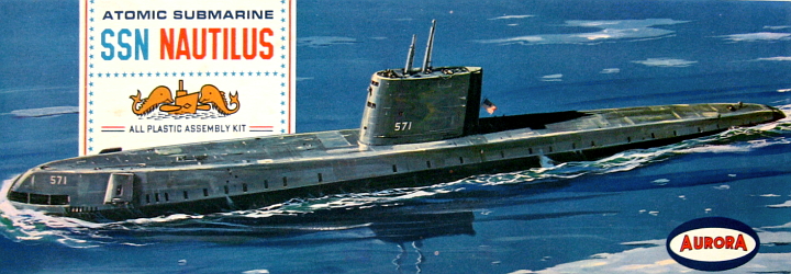 1962 S.S.N. "Nautilus" Submarine Kit (Aurora)