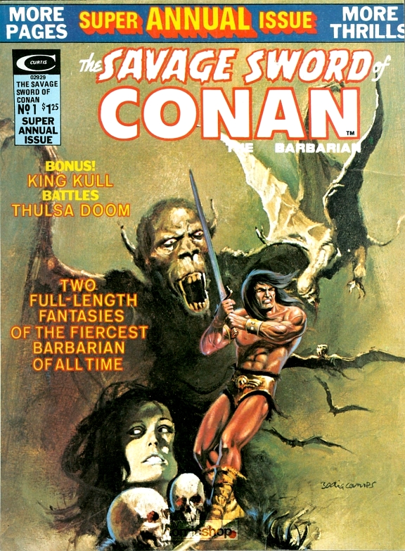 The Savage Sword of Conan 1975/6 #1 Annual FIRST ISSUE