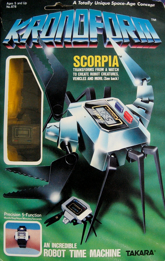 1983 Kronoform "Scorpia" Transforming Robot Watch (Takara)*SOLD*