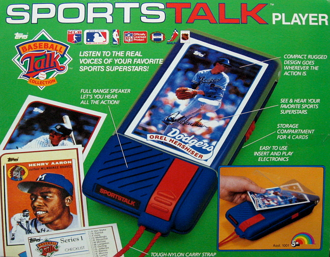 1989 LJN "SportsTalk" Player & 164 Talking Baseball Cards *SOLD*