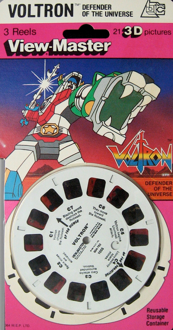 Original Voltron 1984 View-Master 3-Reel Set