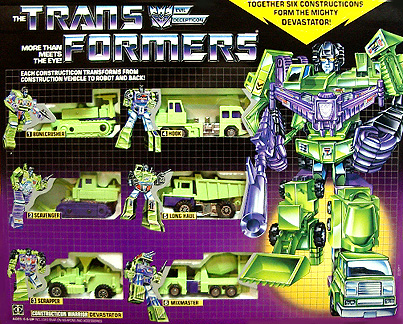 Original Transformers "Devastator" Robot Set G1 *SOLD*