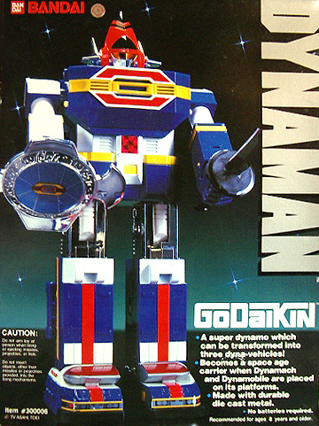 Original Godaikin "Dynaman" Transforming Robot (Bandai) *SOLD*