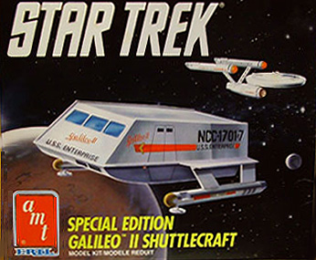 1991 "Star Trek" "Galileo II" Shuttle Kit (AMT Ertl) *SOLD*