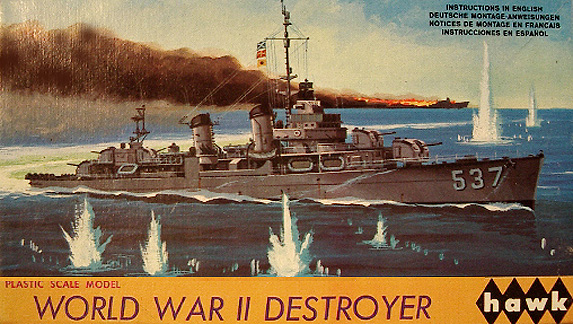 World War II Destroyer "The Sullivans" Kit (Hawk) *SOLD*