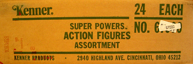 Original "Super Powers" Figures Shipping Box (Kenner) *SOLD*