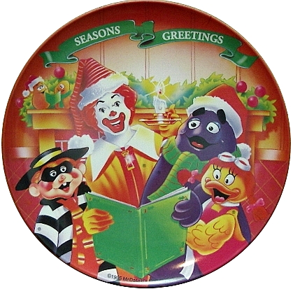 McDonald's 1995 "Season's Greetings" Plate (PMC)