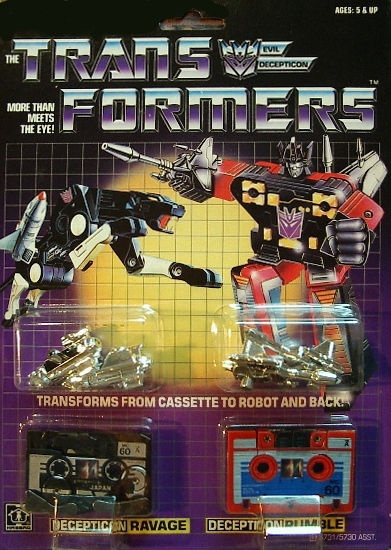 Original Transformers "Ravage" & "Rumble" G1 *SOLD*