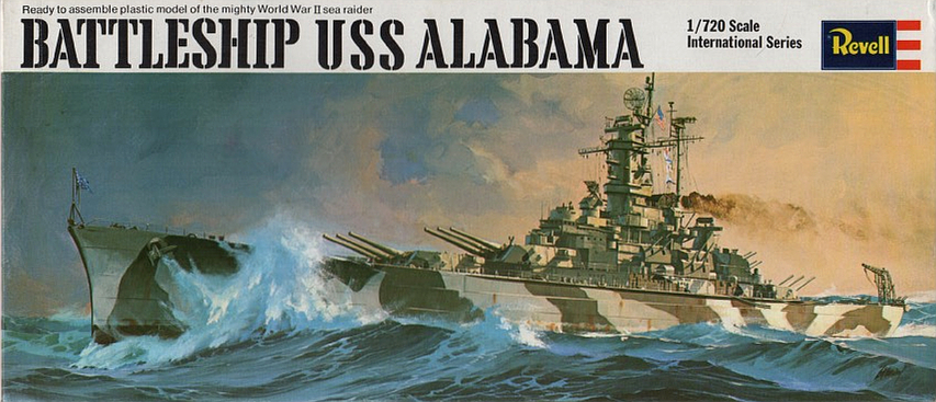 Battleship USS "Alabama" VINTAGE Kit (Revell)