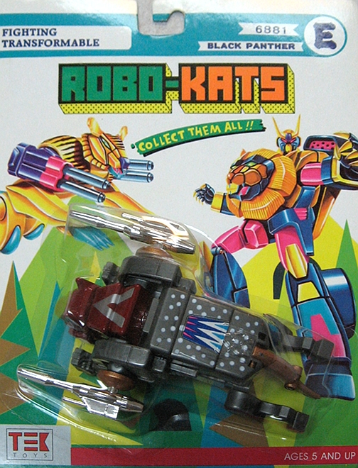 Robo Kats "Black Panther" Transforming Robot (Tek Toys) *SOLD*