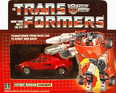 Reissue G1 TRANSFORMERS SIDESWIPE MIB STYLE 100% COMPLETE VINTAGE REPRO 