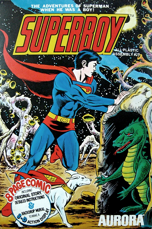 Original 1974 "Superboy" Model Kit w/ COMIC BOOK (Aurora)