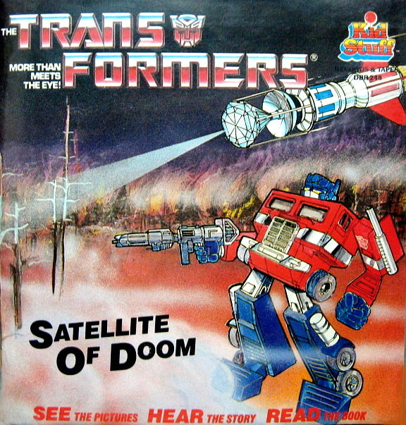 Original Transformers "Satellite of Doom" Book & Tape Set G1