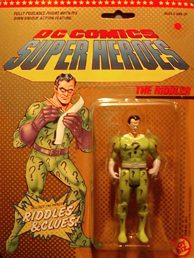 DC Comics Superheroes "The Riddler" Figure (Toy Biz) *SOLD*