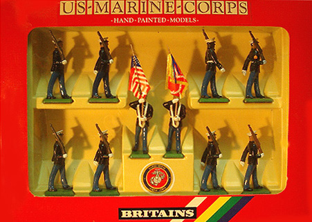 US Marine Corps Color Guard 10 Piece Set (Britains)