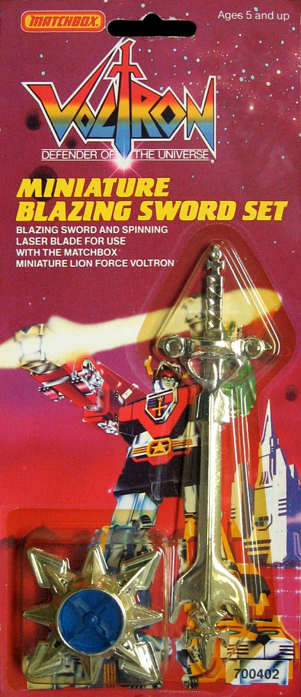 Original Voltron III / GoLion Miniature Blazing Sword Set *SOLD*
