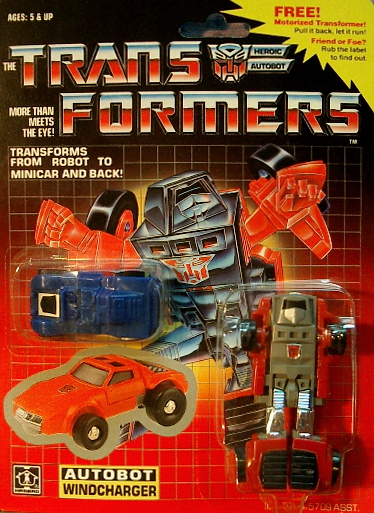 Original Transformers "Windcharger" Robot G1 (Hasbro) *SOLD*